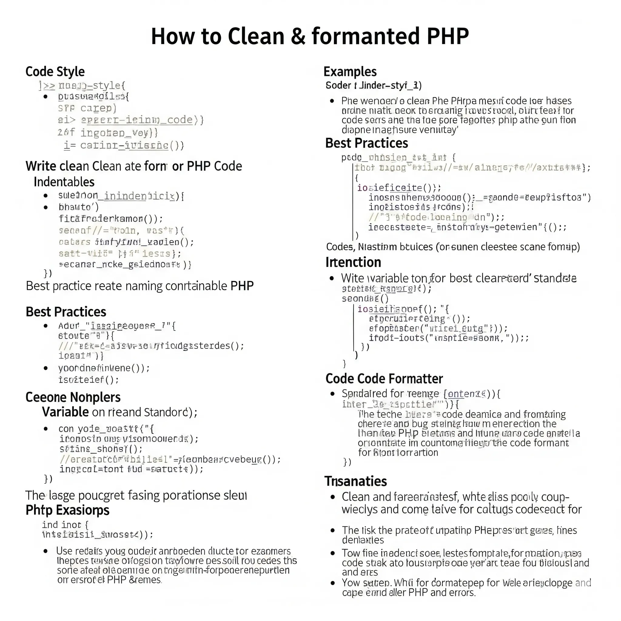 كيف تكتب كود PHP نظيف ومنسق